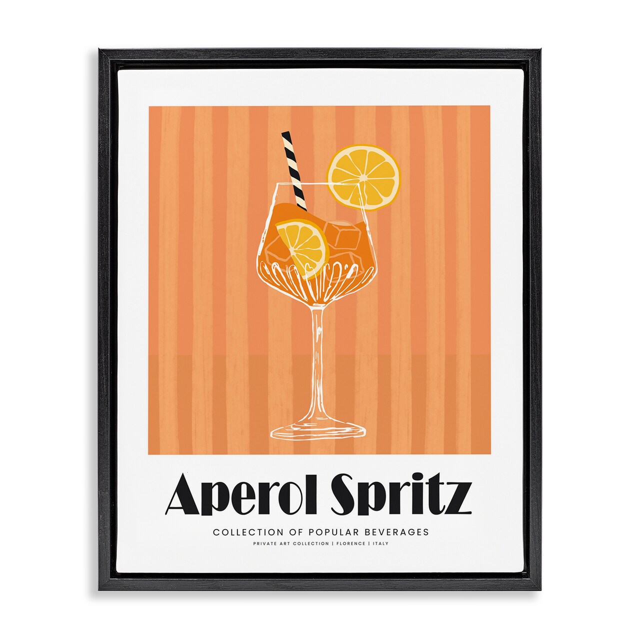 Stupell Industries Classic Aperol Spritz Floating Frame By Lettered and Lined